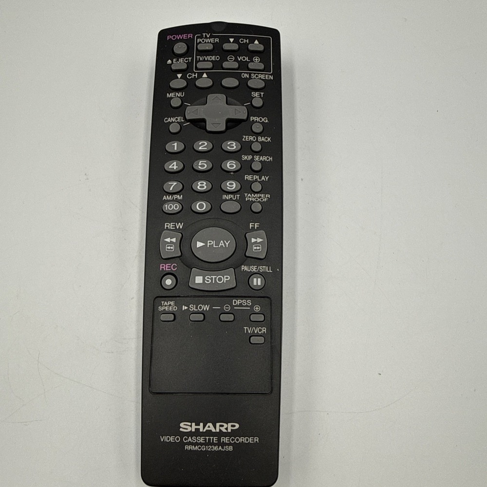 Original Sharp RRMCG1236AJSB Remote Control VCH811U VCA420U VCH820U VCA410U